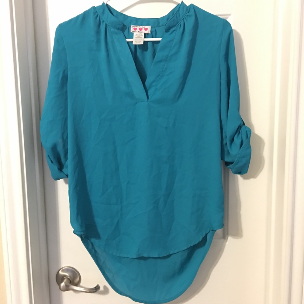 Teal blouse